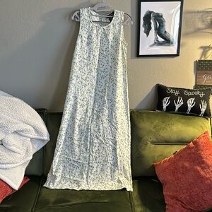 Delicate Floral Tank Dress Size Medium